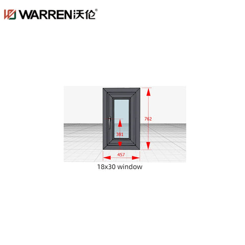 Warren 18x30 Window Triple Pane Casement Windows Aluminum Simple Window Design