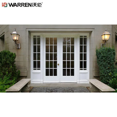WDMA 72x30 Exterior Door French Round Exterior Door Swinging Pantry Door With Glass Aluminum