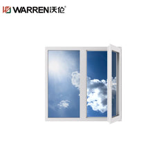 Warren 24x36 Push-out Casement Aluminium Triple Glazing Gray Insulated Window Interior