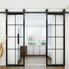 WDMA Commercial Steel Iron Profile Single French Style Exterior Glass Door