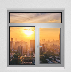 WDMA villa type curtain wall aluminium customized glass awning window