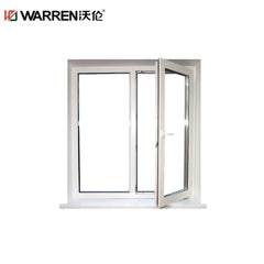 Warren 36x60 Push-out Casement Aluminium Double Glass Brown Single Hung Window For Sale