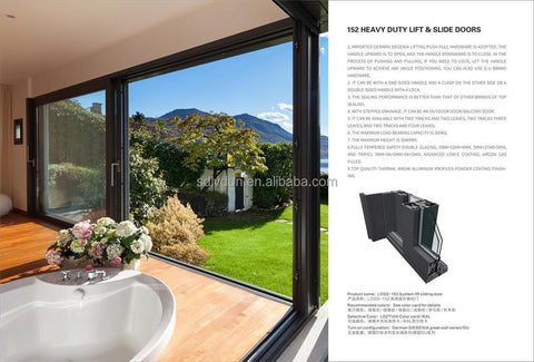 WDMA 180 x 80 15ft Sliding Glass Patio Door for sale