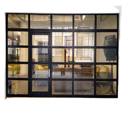 China WDMA Aluminum Electric Modern Roll Up Sliding Sectional Gautomatic Clear Glass Overhead Garage Door