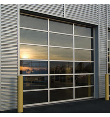 cheap price aluminum sectional mirror glass frameless garage door aluminum glass garage door for sale