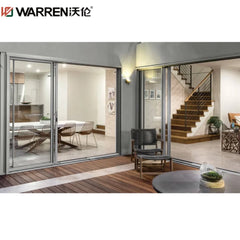 Warren 120x96 Sliding Aluminium Full Glass Black Contemporary Commercial Door Prices