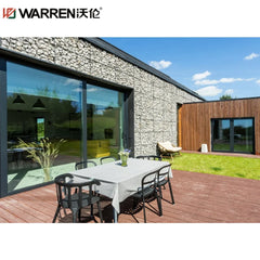 Warren 144x80 Sliding Aluminium Double Glass Brown Double High End Door Track