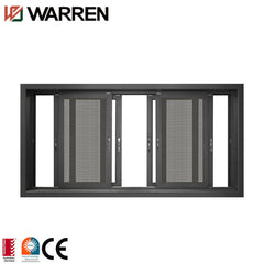 aluminum 4 panel horizontal sliding window