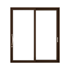 Warren 42*108 Aluminum double glass heavy casement door with thick glass waterproof Heat insulation