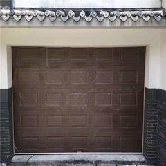 China WDMA black sectional panel garage door black garage door