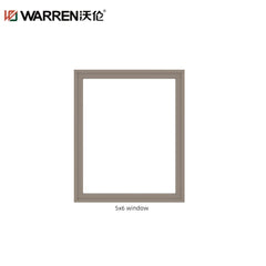 Warren 48x72 Fixed Picture Aluminum Double Glass Black Wholesale Window Price