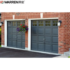 Warren 14x14 Insulated Garage Door Black Glass Garage Door Bifold Garage Door Aluminum Electric