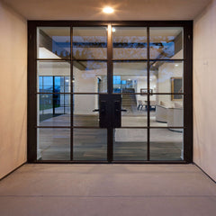 WDMA Factory price french wrought iron doors with decorative grilles