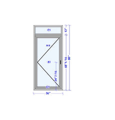 Warren 36x80 Window Aluminum Exterior Storm Windows Aluminum Casement Windows Glass