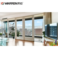 Warren 32x74 French Metal Half Glass White Wide Rough Opening Door For Balcony