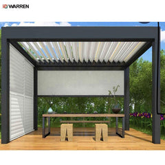 Warren motorized outdoor garden bioclimatic aluminium pergola