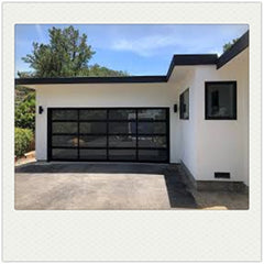 China WDMA Modern 40mm Panel Aluminum Plexiglass/Glass Garage Door for Sale