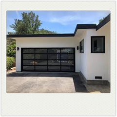 China WDMA Modern 40mm Panel Aluminum Plexiglass/Glass Garage Door for Sale