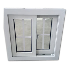 WDMA Vinyl Window Horizontal Sliding PVC Window With Double Tempered Glass