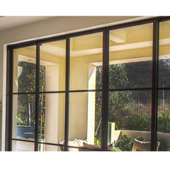 WDMA House Exterior Double Glazed Glass Iron Window And Door