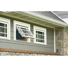 Residential White Aluminium Windows Double Glass Price Retractable Window Awning Aluminium Window Systems