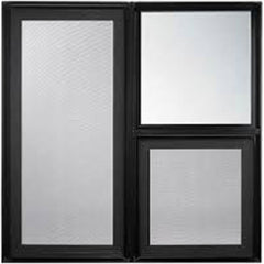 WDMA Commercial Powder Coated Aluminium Three Track Sliding Window