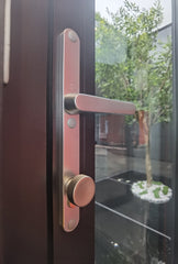 Resident Thermal Insulation Soundproof Aluminum Profile Tempered Glass Exterior French Doors