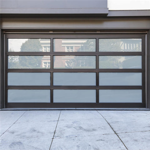 China WDMA Aluminum Garage Doors, Wooden Color Aluminum Section Panel Garage Door