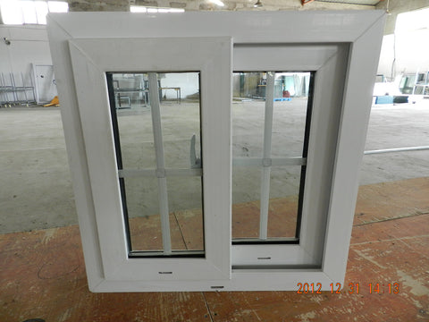 WDMA China Supplier Customized Designs White Vinyl Double Glazed UPVC Sliding Windows