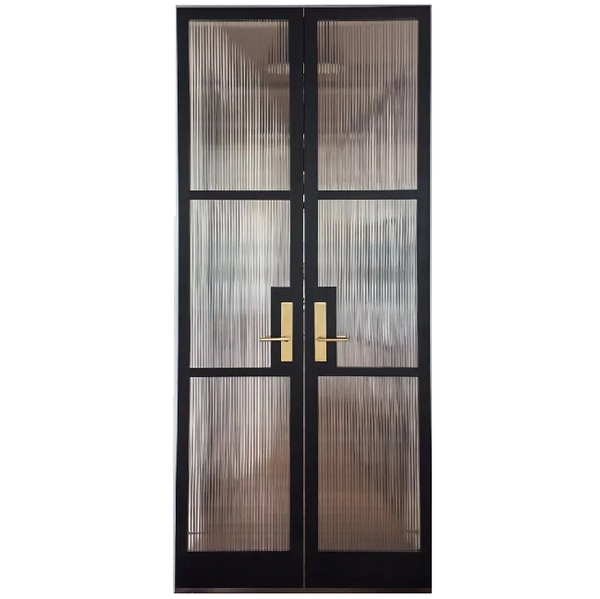 WDMA High quality bullet proof steel Israel exterior security door french door with glass