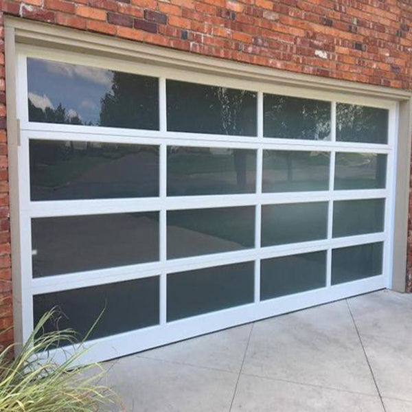 China WDMA high quality glass panel universal composite garage door