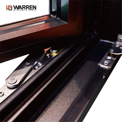 Warren 32x68 window factory sale aluminum strip middle narrow casement window for home and office use