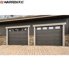 Warren 18x10 Fully Insulated Garage Doors Aluminum And Glass Garage Door Price Black Glass Garage Door