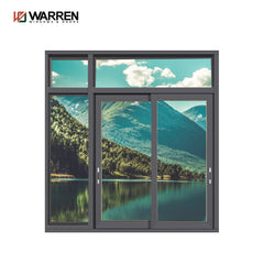 Warren 24x36 window double glazed aluminum sliding window price with mosquito net for sale