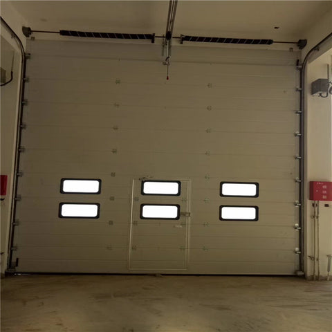 China WDMA Aluminum Electric Modern Roll Up Sliding garage door camera