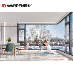 Warren 7 foot window aluminum frame glass large casement sliding window soundproof top sale latest window designs