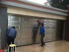 China WDMA Hot selling automatic overhead aluminum frame glass sectional garage door