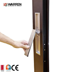 Warren 60x80 Sliding Door Black Sliding Door 3 Panel Sliding Patio Door Aluminum Glass