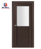 Laminated Glass Wooden Veneer Mdf Internal Door Design Single Swing Open Style Interior Doors on China WDMA