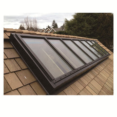 Black Roof Window Electric Openable Laminated Glass Clear Skylight Roof Panel Price