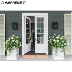 Warren 36 Inch Black Exterior Door French Front Door Round Design Round Top Doors For Sale