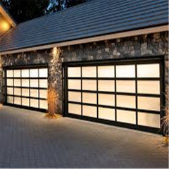 China WDMA China American Quality Standard Customized Aluminum Glass Panel Automatic Garage Door