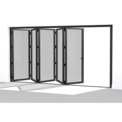 China WDMA Australia Hot Model With As2047 Standard Exterior Glass Aluminum Folding Door for Promotion