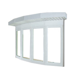 Aluminum Extend Awning Panel Tempered Glass Fixed Corner Window Bay Bow Windows