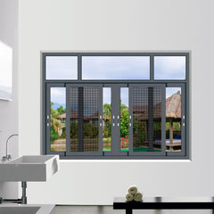 HS-JY8014 cheap house large aluminium frames double glazed glass windows aluminum sliding window on China WDMA