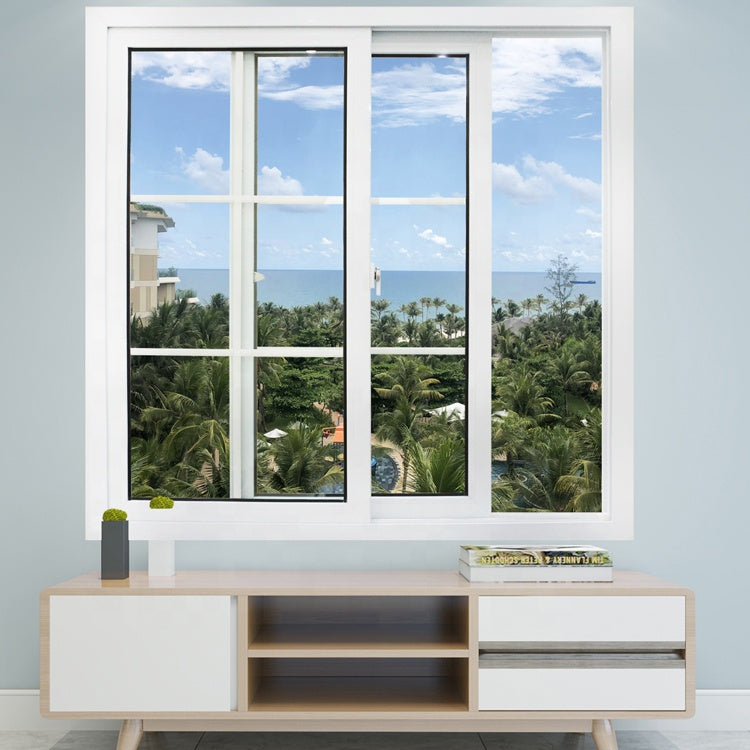 Pvc Frame Grill Windows Design Double Glaze UPVC Vertical Sliding Wind ...
