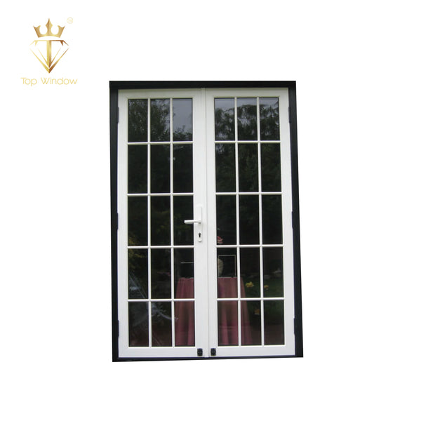 Topwindow China Factory Good Price Corner Doors Commercial Kfc Shop Front Store Front Door Double Swing Glass Entry Door on China WDMA