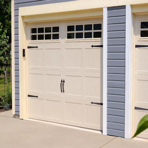 China WDMA New Technology Modern Style Barn Grooved Panel Garage Door with glass window