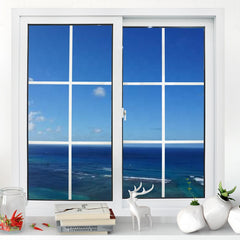 Pvc Frame Grill Windows Design Double Glaze UPVC Vertical Sliding Window
