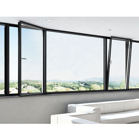 China WDMA Window China Factory Price Customized Aluminium Tilt Turn Double Glazed Window For Apartment